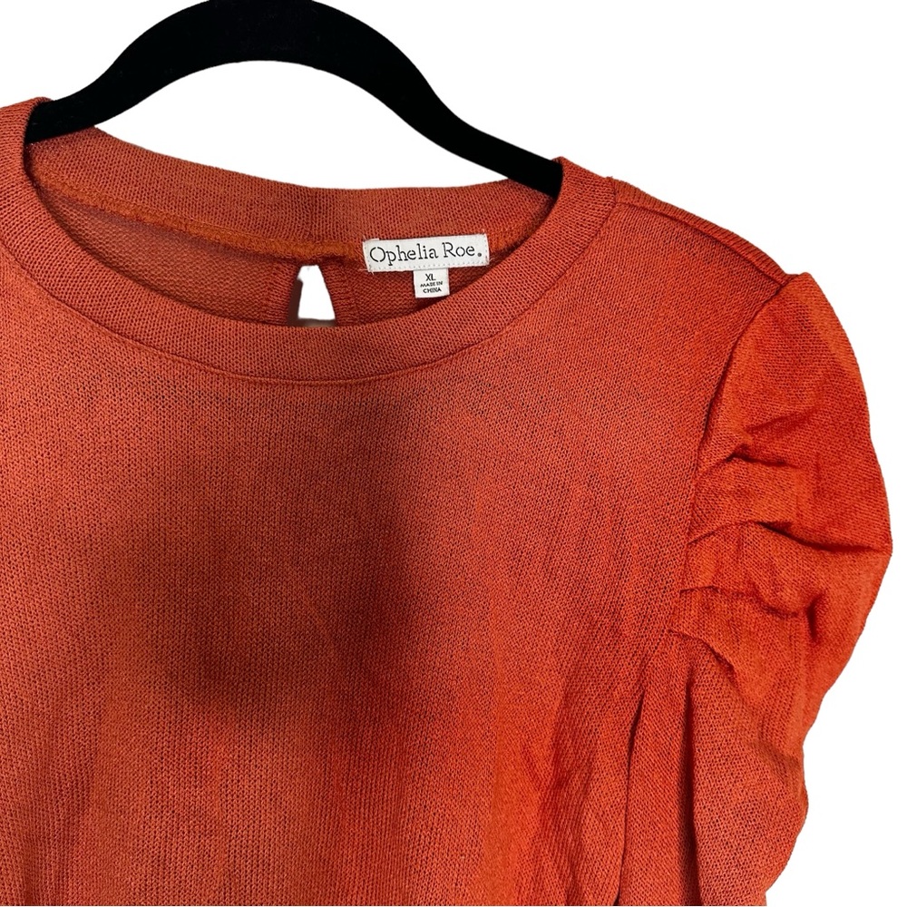 Ophelia Roe Ruffled Shoulder Sweater. NWT - Picture 3 of 3